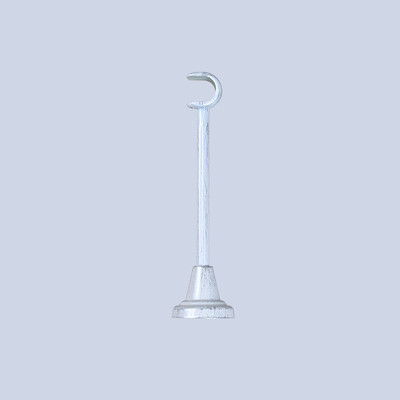 White Sliver 19mm Iron Curtain Rod Set Windows Steel Curtain Pole