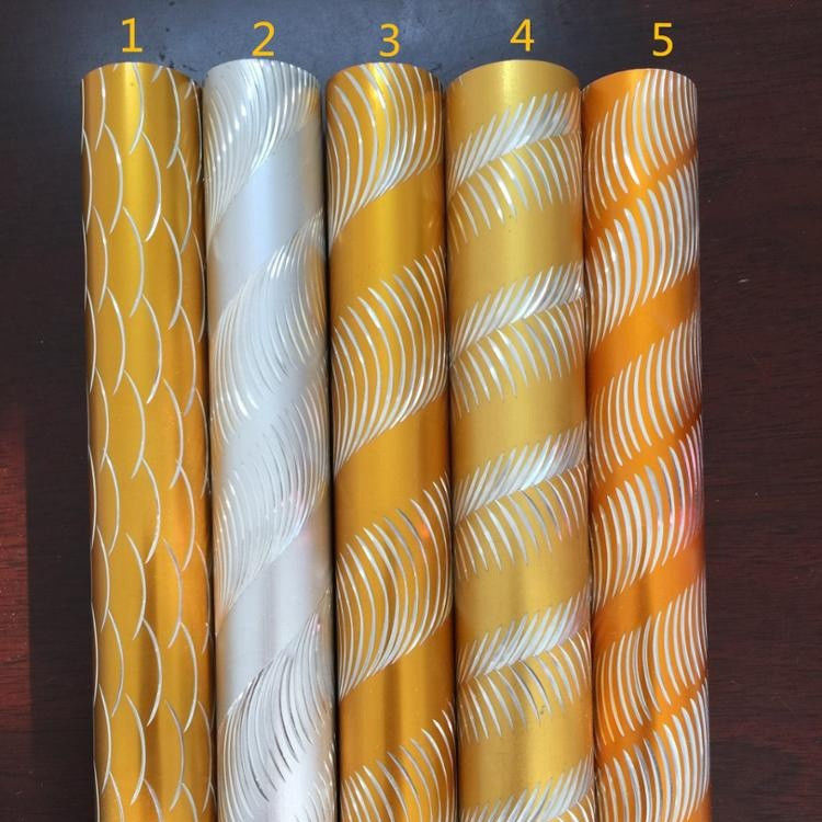 Anticorrosion Spray Paint Carved Pipe Style Curtain Rods